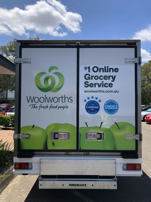 Australian FastSigns - Woolworths- truck signage